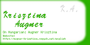 krisztina augner business card